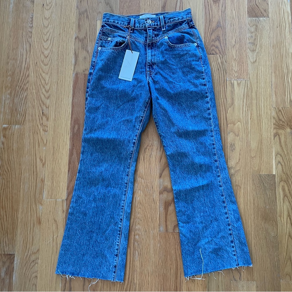 SLVRLAKE Frankie high rise double yoke kick flare jeans 26